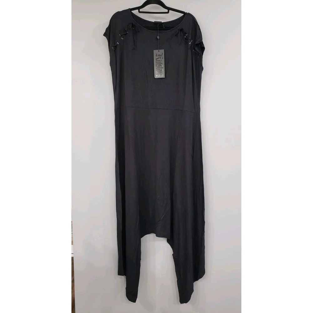 NEW 4XL Killstar Nightwane Midi Dress Short Sleeve Goth Alternative CORPORATE